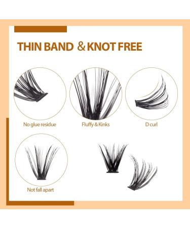 D Curl 240 Pcs 40D Mixed Individual Lashes Cluster for DIY Lash Extensions at Home - Buy Online on GoSupps.com