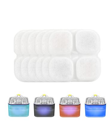 Wonder Creature Cat Fountain Filter Replacement for Crystal Cat Water Fountain, 3L Pet Water Fountain Filters Pack 6
