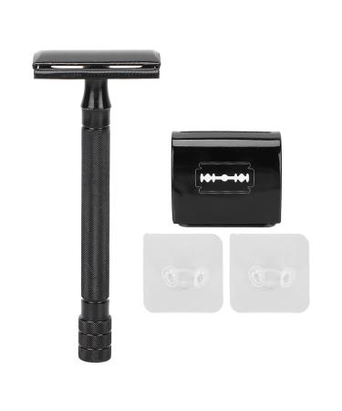 Men's double-edged safety razor with long metal handle Manual safety razor Men's razor without blade