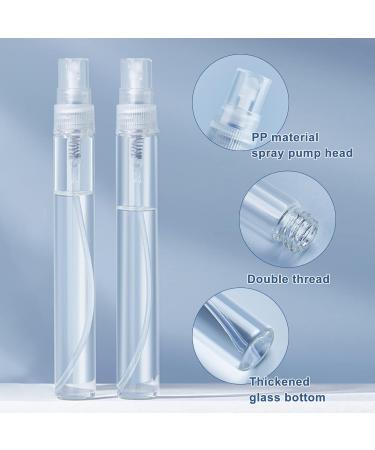 Benecreat 25 Pack 10ml Mini Fine Fog Spray Bottles - Transparent Glass Travel Atomizers for Perfume & Cosmetics - Buy Online on GoSupps.com