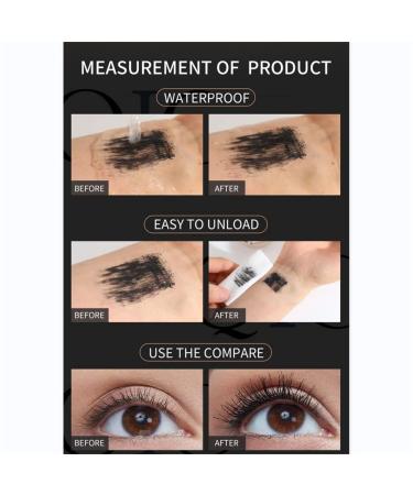 4D Silk Fiber Mascara & Liquid Eyeliner Set - Volumizing & Lengthening Waterproof Makeup for Thick, Natural-Looking Lashes - Black (0.04 oz) - Buy Online on GoSupps.com