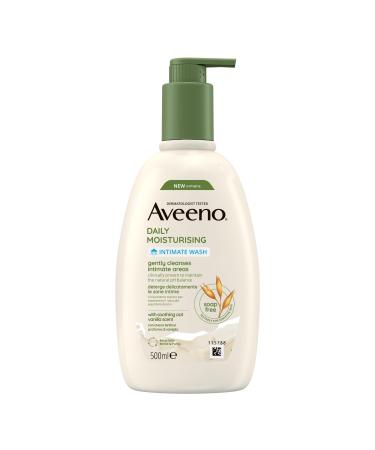 Aveeno Aveeno Daily Moisturizing Underwear Cleanser Soap-Free Daily Intimate Hygiene Cleanser Vanilla Scented Intimate Gel Gentle Cleanser for Sensitive Skin with Oat 500 ml