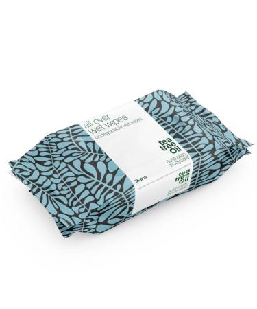 Australian Bodycare Tea Tree Oil Antiseptic Wet Wipes (36)