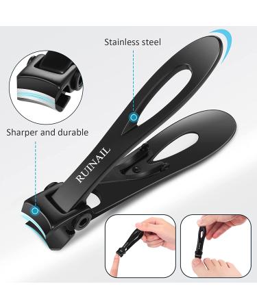 Extra Wide Jaw Big Nail Clippers for Thick Toenails - Metal Gift Boxed for Men Women Seniors - Buy Online on GoSupps.com