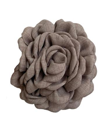 Camellia Hair Clip Large Hair Claw Clip Elegant Cute Adornment Catch Princess Barrettes Hair Styling Tool Gray