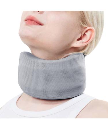 Cervical Neck Brace Adjustable Foam Neck Wraps - Soft Neck Support Brace for Sleeping Aligns & Stabilizes Vertebrae Ensures Stability for Women & Men Gray L - Buy Online on GoSupps.com