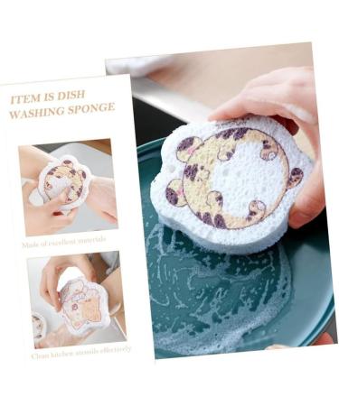 wemee 4PCS Wood Pulp Sponge Compressed Sponges Cleaning Sponges Cleaning Sponge Wood Pulp Sponge - Buy Online on GoSupps.com
