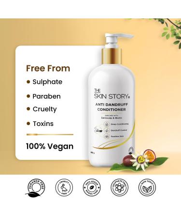 Buy Anti Dandruff Control Conditioner 3 in 1 - Nourishing Formula for Dry & Damaged Hair - Enriched with Saniscalp & Biotin - 250gm - Long Lasting Shine - Buy Online on GoSupps.com