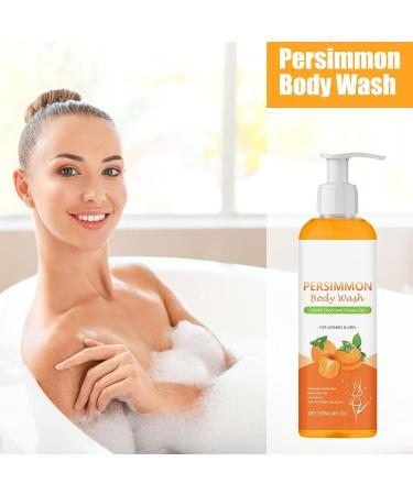  Mimoqk Persimmon Body Wash 120ml Natural Deodorizing Soap Odor Control Cleanser Smelly Feet & Body Refresher Deep Cleansing Lotion for Men & Women Daily Use - Buy Online on GoSupps.com