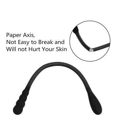 Tifanso 200 Count Black Cotton Swabs- Double Tipped Ear Buds, Cruelty-Free & Hypoallergenic - Buy Online on GoSupps.com