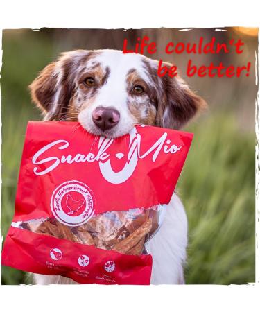 Buy SnackOMio Premium Dog Snack - Delicious Grain-Free Chicken Necks 500g Pack | International Shipping Available - Buy Online on GoSupps.com