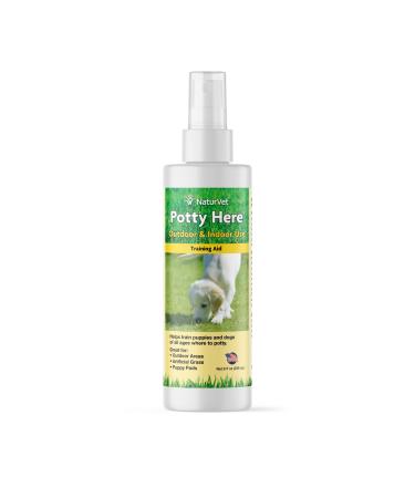 NaturVet  Potty Here Training Aid Spray  Attractive Scent Helps Train Puppies & Dogs Where to Potty  Formulated for Indoor & Outdoor Use 8 oz - Buy Online on GoSupps.com