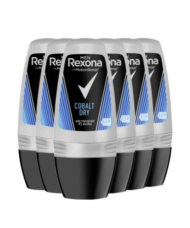 Rexona Cobalt Men's Roll-On Deodorant 6 x 50 ml by Rexona