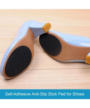 6 Pairs Anti-Slip Shoe Grips - Self-Adhesive Non-Skid Pads for Shoes in Black - Buy Online on GoSupps.com