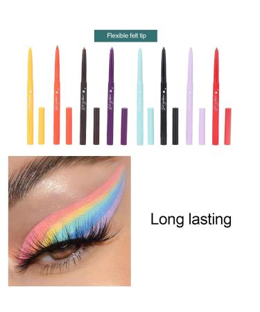 12 Colors Liquid Eyeliner Set - Matte Sweatproof Long-Lasting Neon Eyeshadow Pens for Vibrant Eye Makeup - Buy Online on GoSupps.com