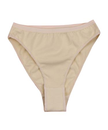 YONGHS Kids Girls Professional Ballet Dance Briefs High Leg Cut Cotton Gymnastic Underwear Underpants 2-3 Nude