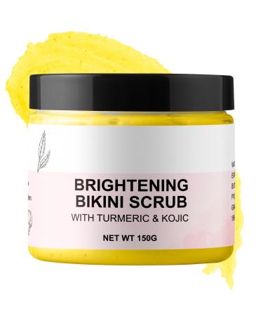 Bikini Area Exfoliator with Turmeric Ingrown Hair & Razor Bump Scrub for Bikini Underarm & Inner Thigh Skin Smoothing Moisturizing Body Scrub For All the Skin (5.29oz) Turmeric Body Scrub