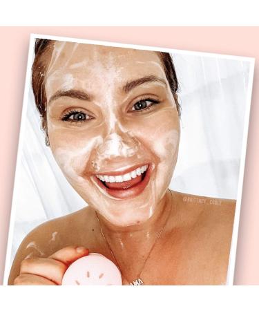 Vintage Cosmetic Co. Exfoliating Face Sponge - Pink | 1 Count for Radiant Skin - Buy Online on GoSupps.com