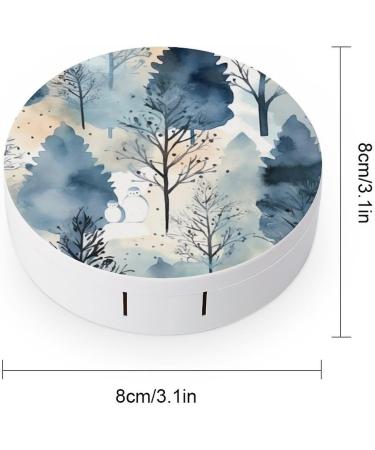 Winter Tree Contact Lens Case - Portable Travel Storage for Contacts - Buy Online on GoSupps.com
