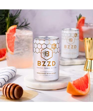 BZZD Energy Natural Tonic Water - Low Calorie Blossom Honey Mixer - 24 x 150ml Cans - Buy Online on GoSupps.com