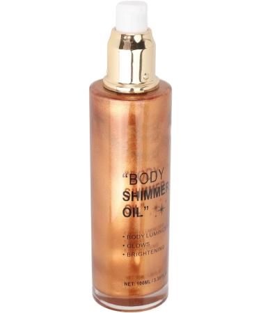 Body Highlighter Oil Multi-Purpose Face and Body Highlighter 100ml Long-Lasting Brightening Effect for Cheeks Collarbones and Shoulders (Golden Brown) - Buy Online on GoSupps.com