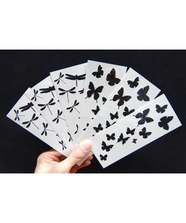 Premium Dragonfly & Butterfly Black Silhouette Tattoo - Shop Now - Buy Online on GoSupps.com