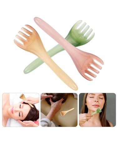 Patkaw Hairkamm Massage Device - 3-Piece Resin Scalp Scraper & Gua Sha Comb for Hair Growth & Relaxation - Buy Online on GoSupps.com