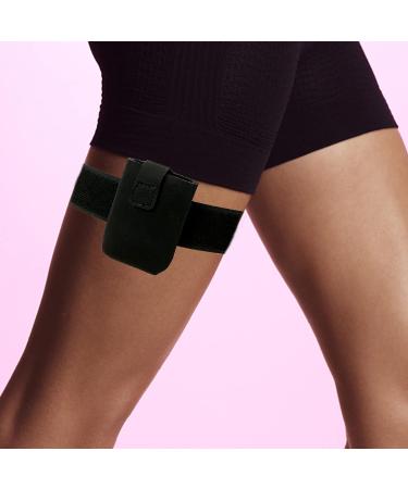 Adjustable Insulin Pump Holder for Adults & Kids - Black Leg Strap for t Slim/t Slim X2 - Diabetic Supplies Pouch Belt for Sports - Insulin Pump Case - Buy Online on GoSupps.com