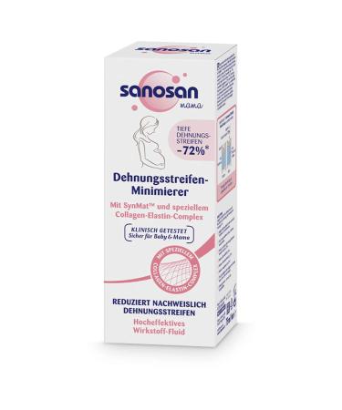 Sanosan expansion strips Minimier Clinically tested - reduces stretch strips after pregnancy - stretch strips cream without paraffin oil dyes silicones (1x 75 ml) 1 piece - Buy Online on GoSupps.com