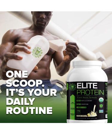 Organic Plant Based Vanilla Protein Powder - Muscle Recovery & Meal Replacement Shake - USDA Organic, Non-GMO, Dairy-Free - Vegan - 30 Servings, 2.64 lb - Buy Online on GoSupps.com