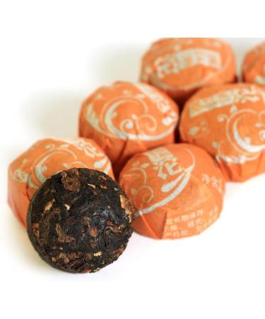  GOARTEA 80Pcs (18.34 Oz) 2015 Year Yunnan Orange Peel Citrus Flavored puer Pu'er Puerh Tea Mini Ripe Tuo Cake pu-erh - Buy Online on GoSupps.com