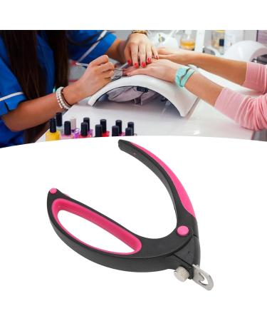 Acrylic Nail Clipper Stainless Steel Flexible Fake Nail Tip Trimmer with Silicone Handle Professional Acrylic Nail Tip Cutter Trimmer Manicure Tool for Salon Home - Buy Online on GoSupps.com