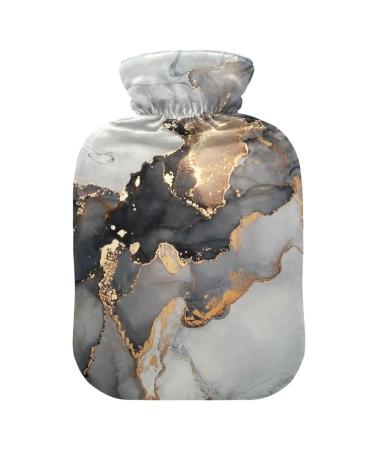 Luxury Marble Hot Water Bottle with Cover Hot Water Bottles for Pain Relief Hot Water Bottle Water Bag Heating Bag for Pregnant Women 1L