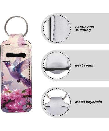 Tongluoye Lip Balm Holder Keychain for Women Men Easy to Match Various Accessories or Bags Holiday Gifts Flower Hummingbird One Size - Buy Online on GoSupps.com