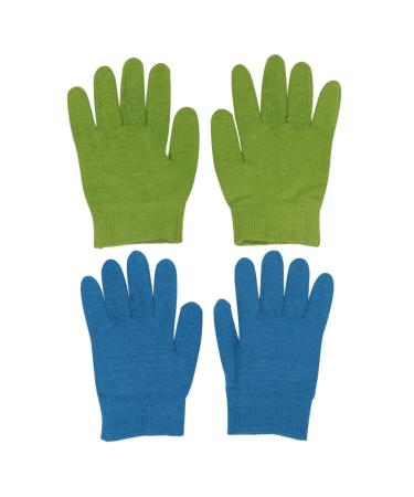 Healeved 2 Pairs Gel Moisturizing Gloves Bibs Overnight Moisturizing Gloves Restorer Soft Hotfix Gloves for Dry Hands Sleeping Gloves Dry Hands Gloves Elasticity Nursing Kit