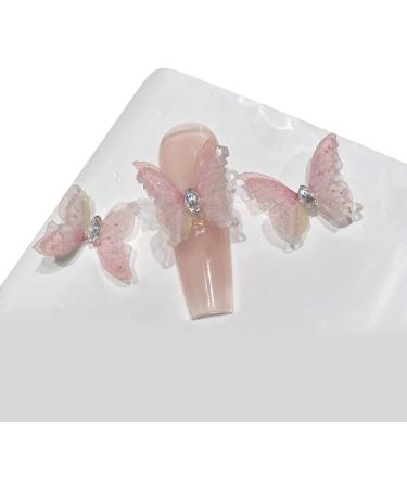 3PCS 3D Small Butterfly Nail Nail Decor DIY Embellishments Nails Art Decoration Suitable For Various Crafts & Silver Nail H1452 - Buy Online on GoSupps.com