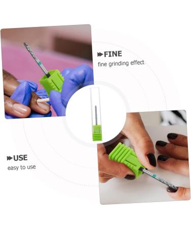 HONMEET Nail Polisher Nail Drill Bits Nail Art Tools Manicure Art Drill Bits Manicure Supplies Drill Bits for Nails Drill Bit for Acrylic Nails Nail Art Polishing Tools Tungsten Steel 7.00X1.30X1.30CM Green - Buy Online on GoSupps.com