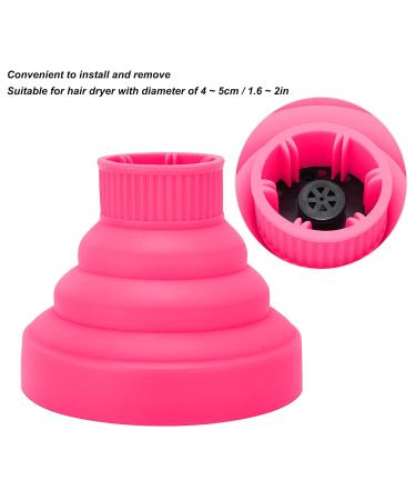Best Diffuser Hair Dryer for Curly Hair | Universal Collapsible Silicone Attachment | Portable & Foldable - Hair Hunger (Pink) - Buy Online on GoSupps.com