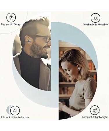 Silicone Earplugs for Noise Reduction Reusable Soft Ear Plugs for Sleep Work Study - 6 Ear Tips in S M L - 30dB Noise Cancelling (Black White Black) Black White Black 1 count (Pack of 1) - Buy Online on GoSupps.com