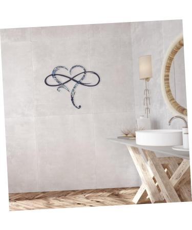 Alipis 1pc Pendant Decor Emblems Metal Wall Hanging Heart Steel Heart Wall Art Heart Heart-shaped Ornament 30x26cm Silver - Buy Online on GoSupps.com