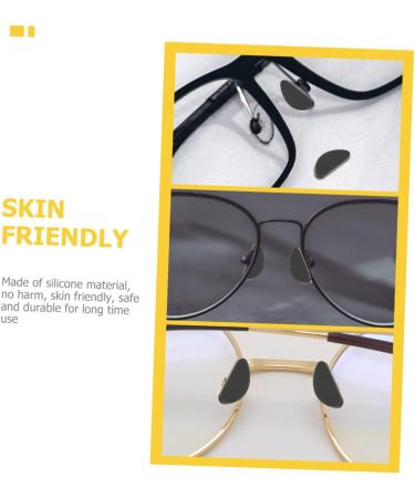 Marmerdo 18 Pairs Self-Adhesive Silicone Nose Pads for Glasses - Comfortable & Durable Black Pads for Sunglasses - 1.9x0.8x0.1cm - Buy Online on GoSupps.com