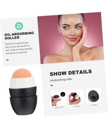 FRCOLOR Volcanic Stone Oil-absorbing Ball Skin Care Tools Cleaning Products Skin Deoiling Product Facial Tools for Skin Care Reusable Face Roller Simple Volcanic Stone Face Roller Portable 5x3cm Black - Buy Online on GoSupps.com