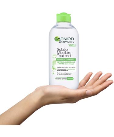 Garnier - SkinActive - All-in-One Micellar Solution - Combination and Sensitive Skin - Large Format - Pack of 4 x 400 ml - Buy Online on GoSupps.com