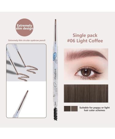 Waterproof Eyebrow Pencil - Eyebrow Definer Pencil - Eyebrow Makeup for Strong Shape and Silky Color Double Head Design Eyebrow Pencil for Parties and Daily Use Rowces 06 Light Blue - Buy Online on GoSupps.com