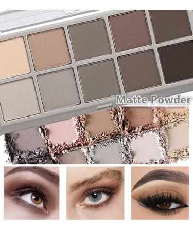 Go Ho 10 Colors Matte Eyeshadow Palette - Highly Pigmented Nude Shades, Waterproof Cool-tone Makeup - Sweet Mint 04 - Buy Online on GoSupps.com