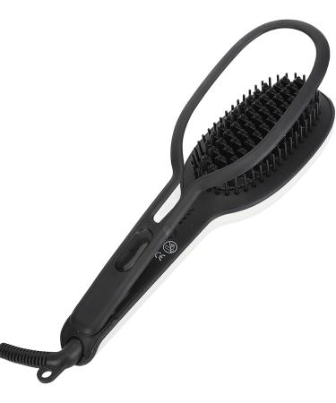 Curler Straightening Brush - Multi-Temperature Hair Straightener Thermal Brush for All Hair Types | US Plug 110V - Buy Online on GoSupps.com