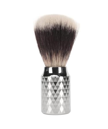 Rich foam dirt removal beard care brush with ergonomic handle and nylon brush hair alloy handle suitable for salon home and travel brain