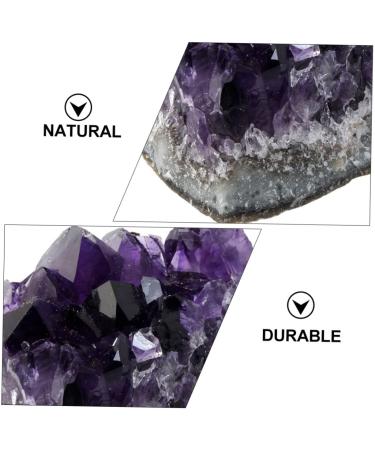 Cabilock 4pcs Amethyst Cluster Rock Purple Rough Gemstones Natural Crystal Decoration Amethyst Cave Agate - Buy Online on GoSupps.com