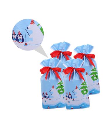 Healeved 50 Pcs Christmas Candy Wrappers Handbags Biscuit Bag Candy Handbag Christmas Bag Child