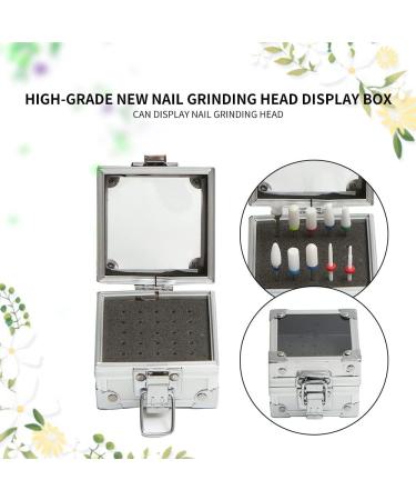 BRIODY 25 Hole Nail Drill Holder Display Aluminum Nail Polish Head Storage Box Nail Box - Buy Online on GoSupps.com